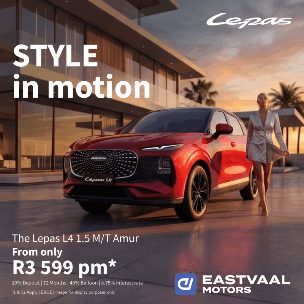 Lepas L4 Amur – 10% Deposit Special from Eastvaal Motors