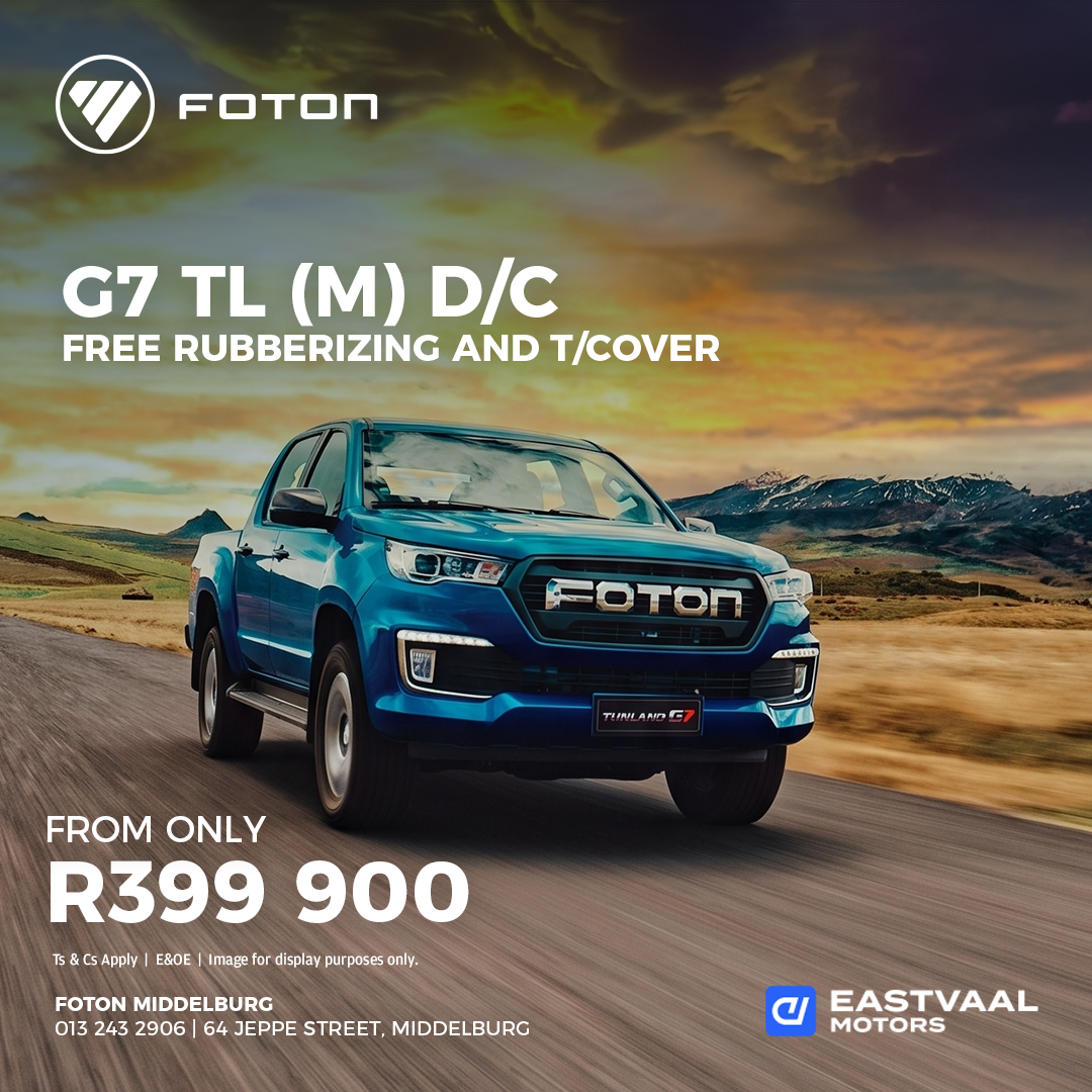Foton G7 TL (M) D/C from Eastvaal Middelburg Foton