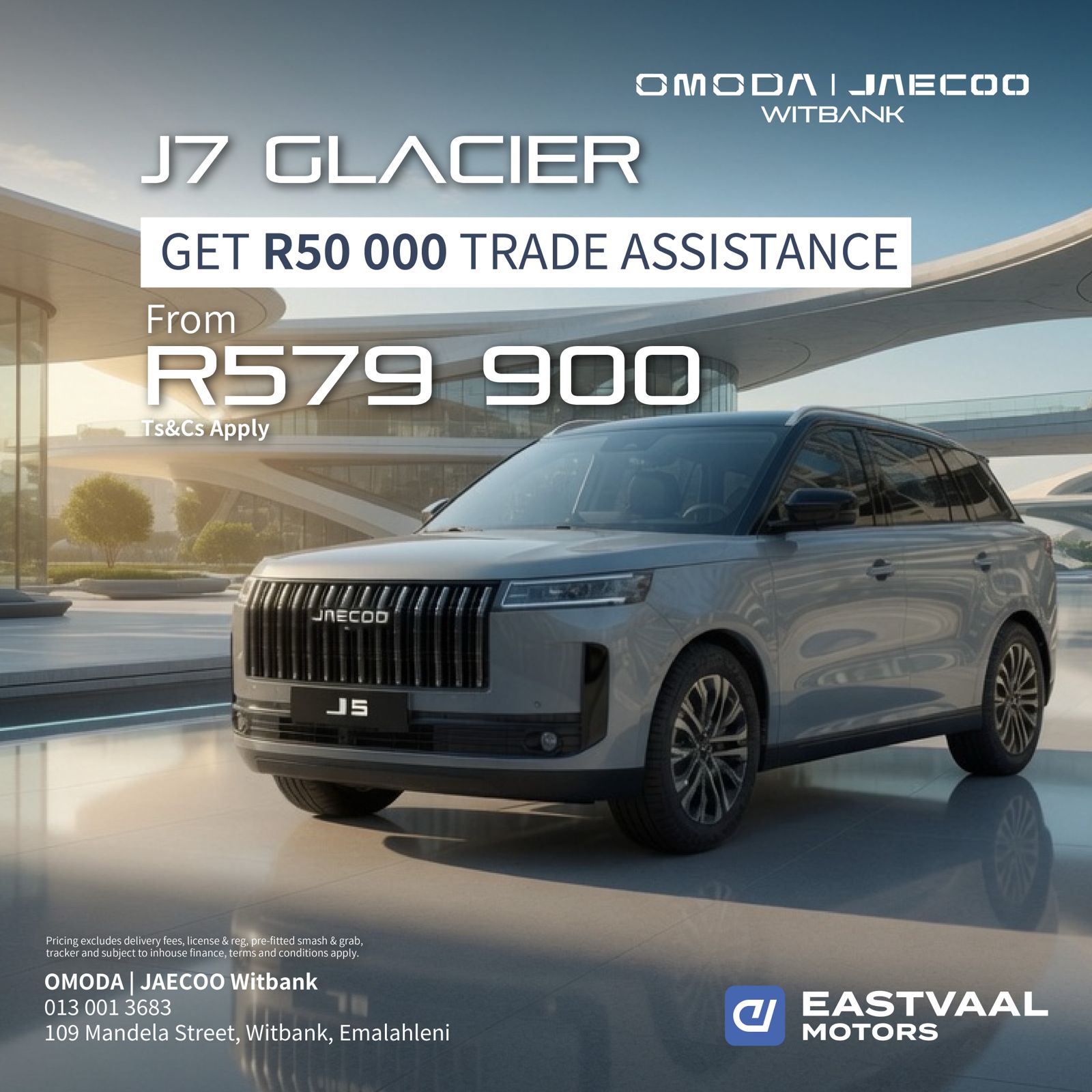 Jaecoo J7 Glacier Trade In Assistance Special from OMODA | JAECOO Witbank