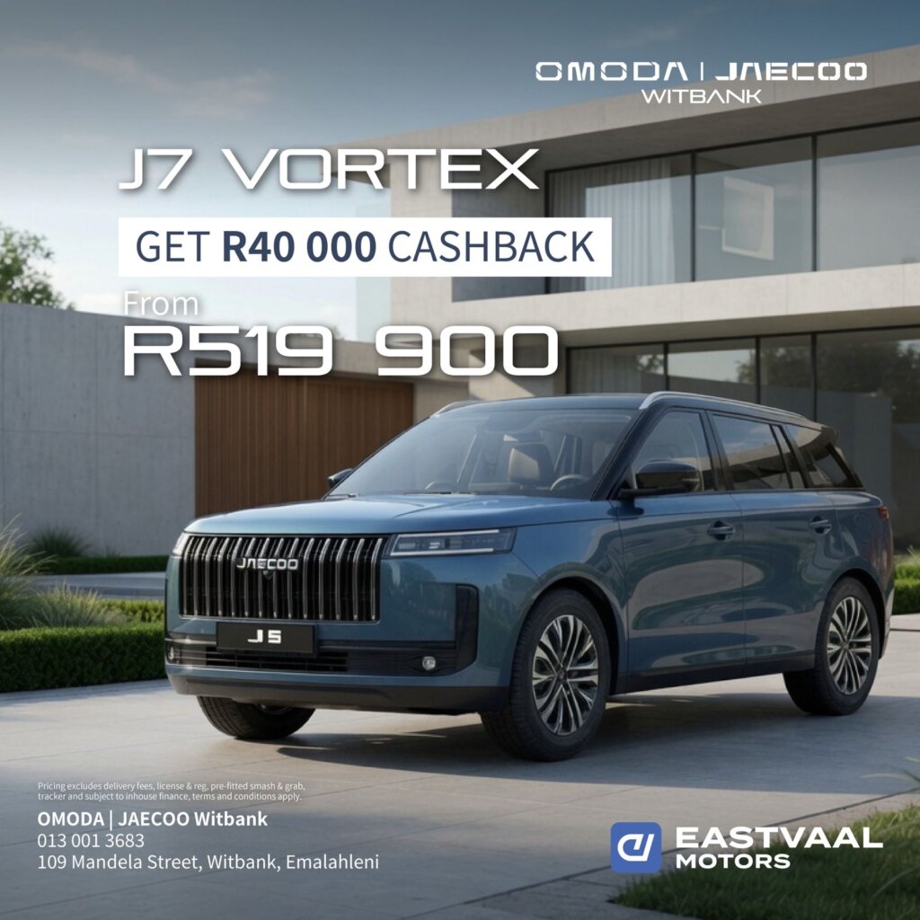 Jaecoo J7 Vortex Cashback Special from Eastvaal Motors