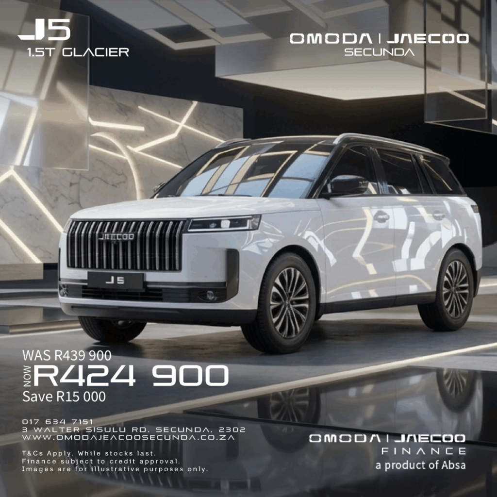 Jaecoo J5 1.5T Glacier from Eastvaal Motors