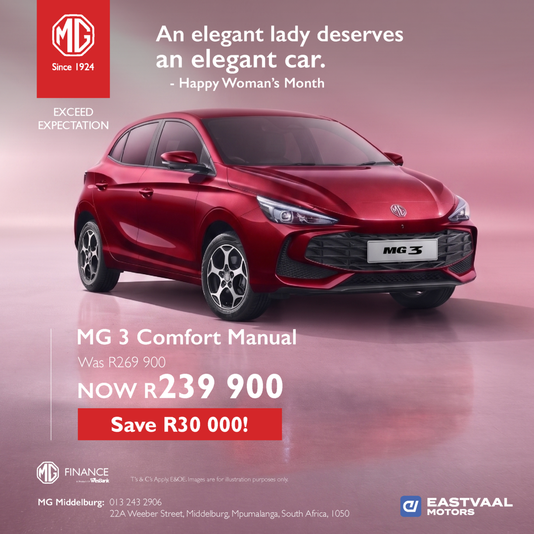 MG 3 Comfort Manual from Eastvaal Middelburg MG