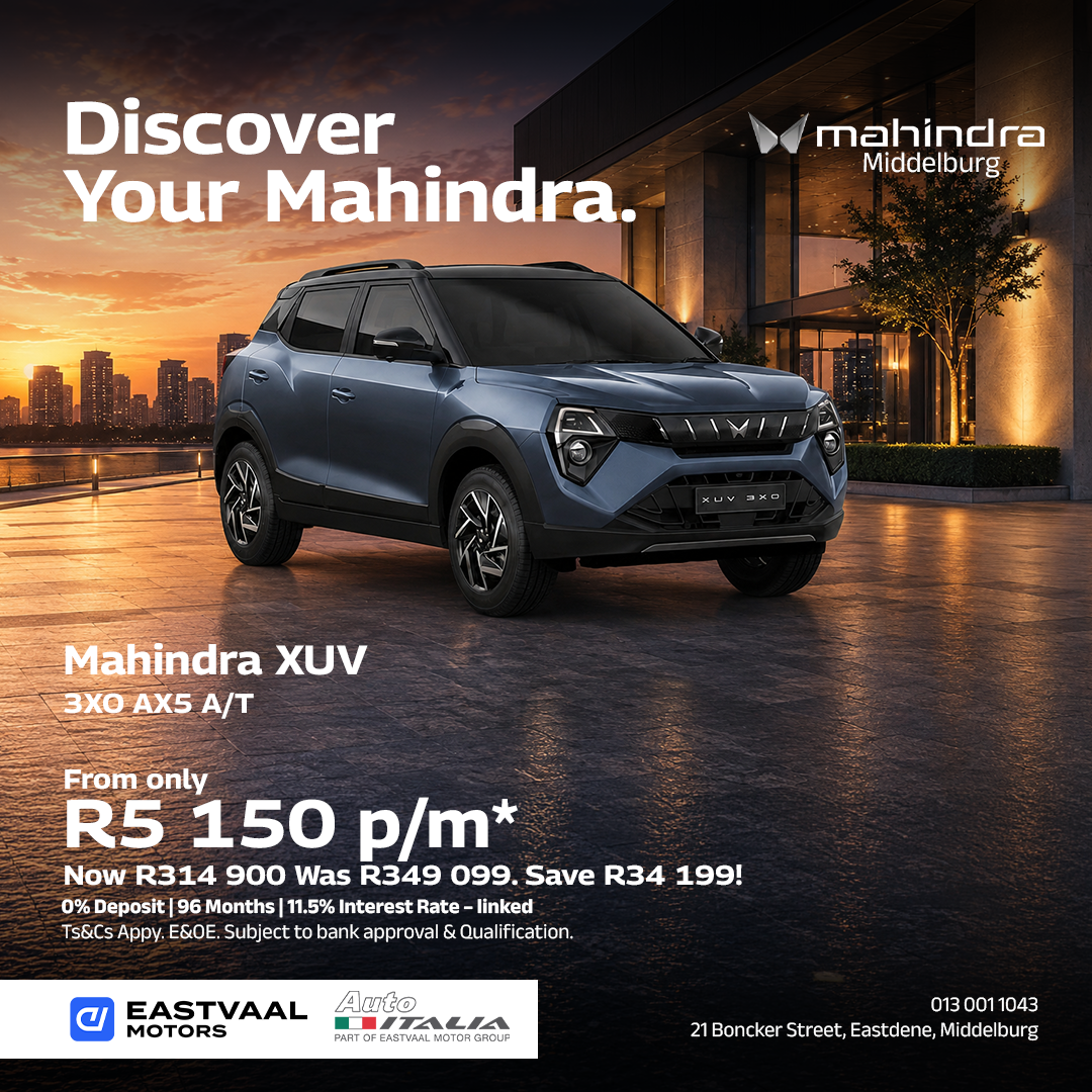 Mahindra XUV 3XO AX5 A/T from Mahindra Middelburg