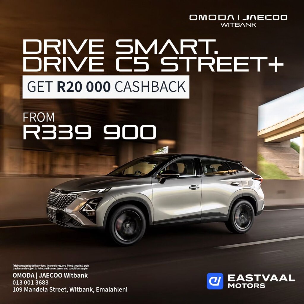 Omoda C5 Street Plus Cashback Special from Eastvaal Motors