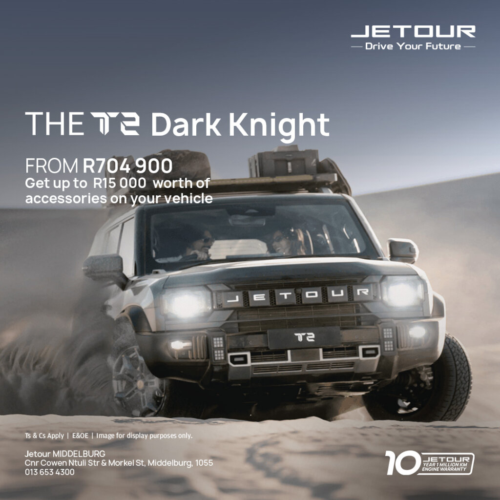 The Jetour T2 Dark Knight from Eastvaal Motors