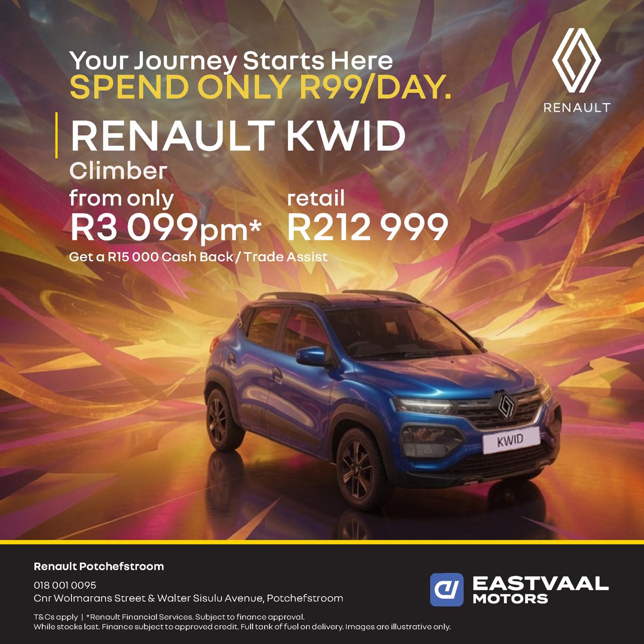 Renault Kwid Climber from Renault Potchefstroom