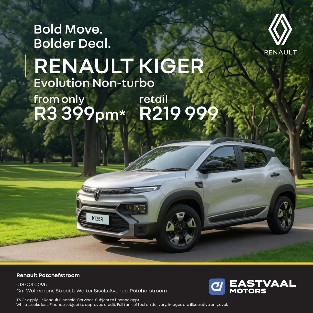 Renault Kiger Evolution Non-Turbo from Renault Potchefstroom