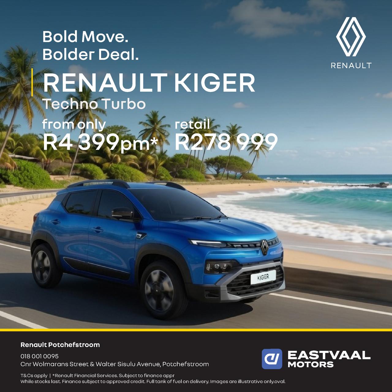 Renault Kiger Techno Turbo from Renault Potchefstroom