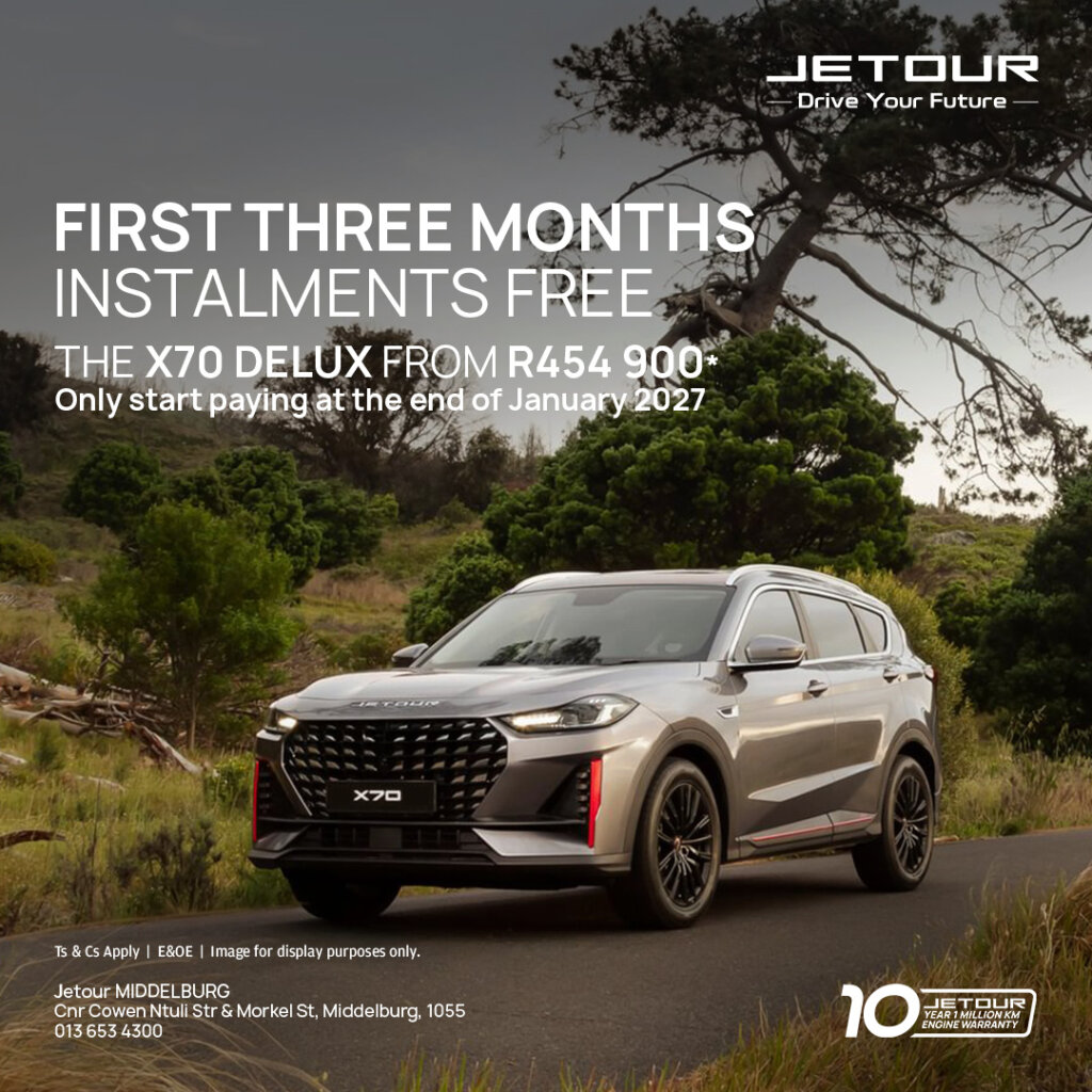 The Jetour X70 Delux from Eastvaal Motors