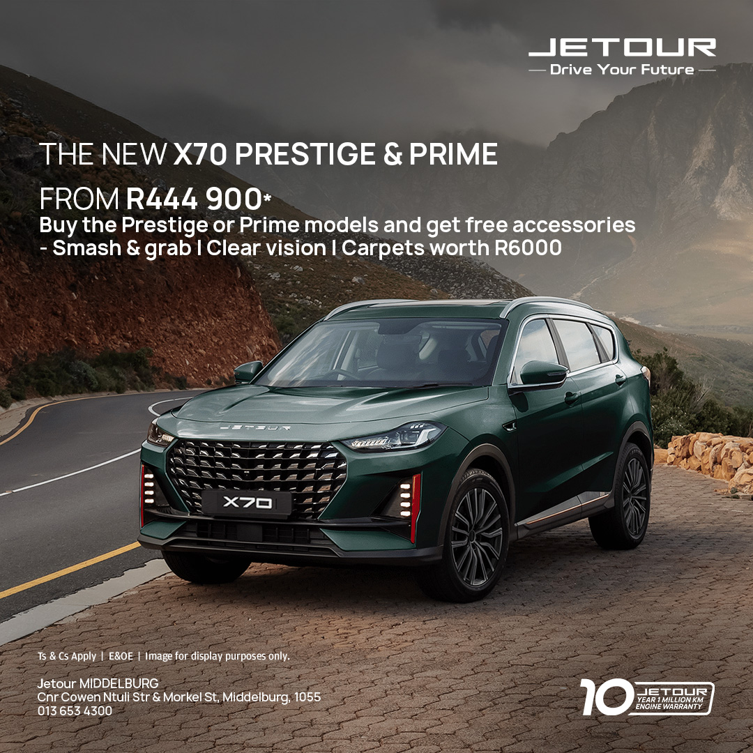 The Jetour X70 Prestige & Prime from Jetour Middelburg