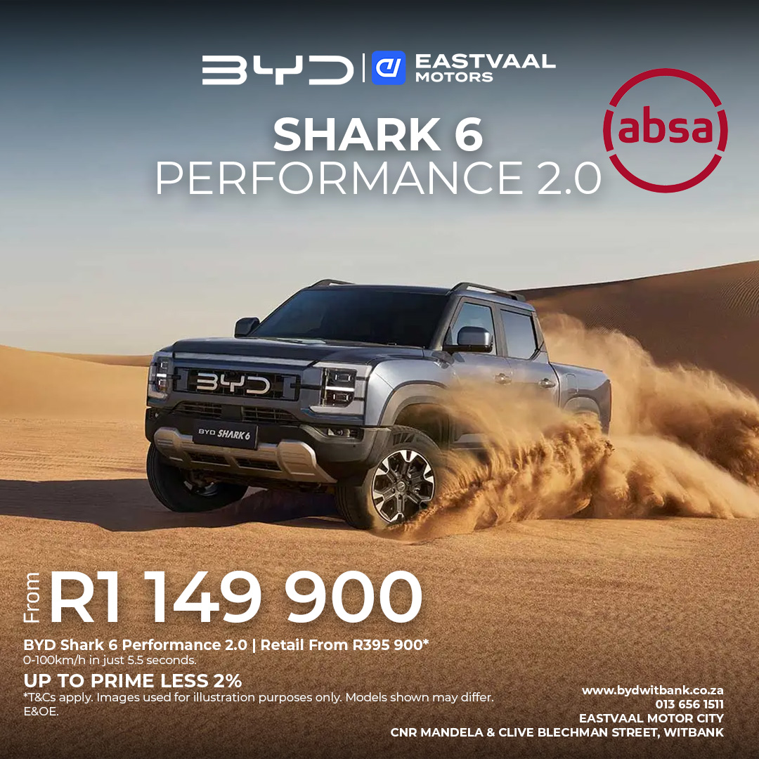BYD Shark 6 Performance 2.0 from Eastvaal Witbank BYD