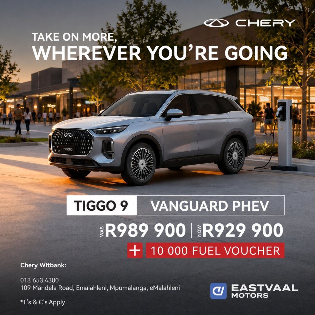 Chery Tiggo 9 Vanguard PHEV from Eastvaal Motors