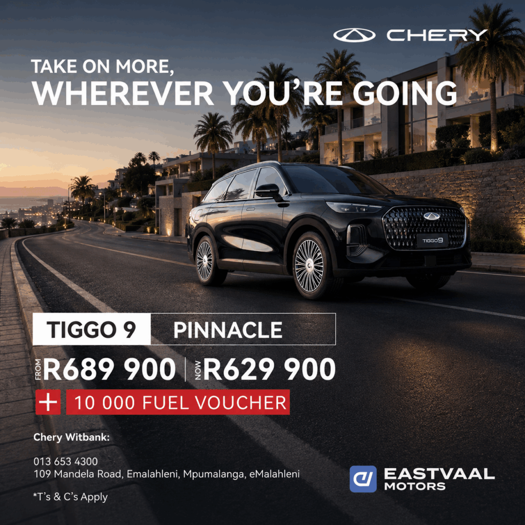 Chery Tiggo 9 Pinnacle from Eastvaal Motors