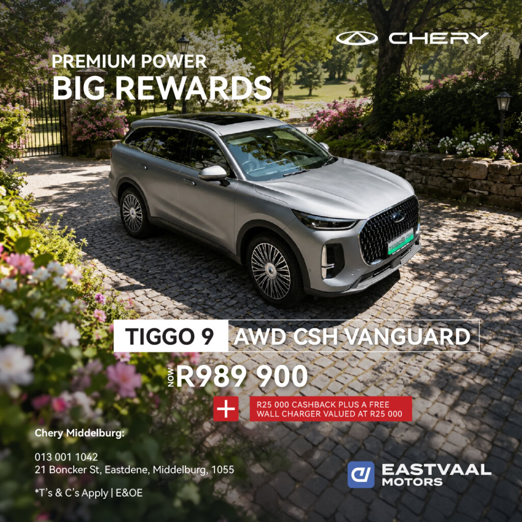 Chery Tiggo 9 AWD CSH Vanguard from Eastvaal Motors