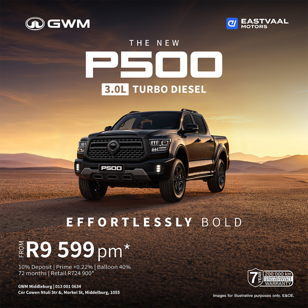 GWM P500 3.0L Turbo diesel from Eastvaal Motors