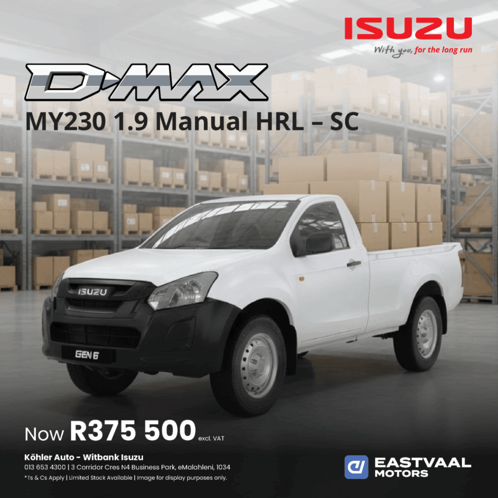 Isuzu D-Max My230 1.9 Manual HRL SC from Eastvaal Motors