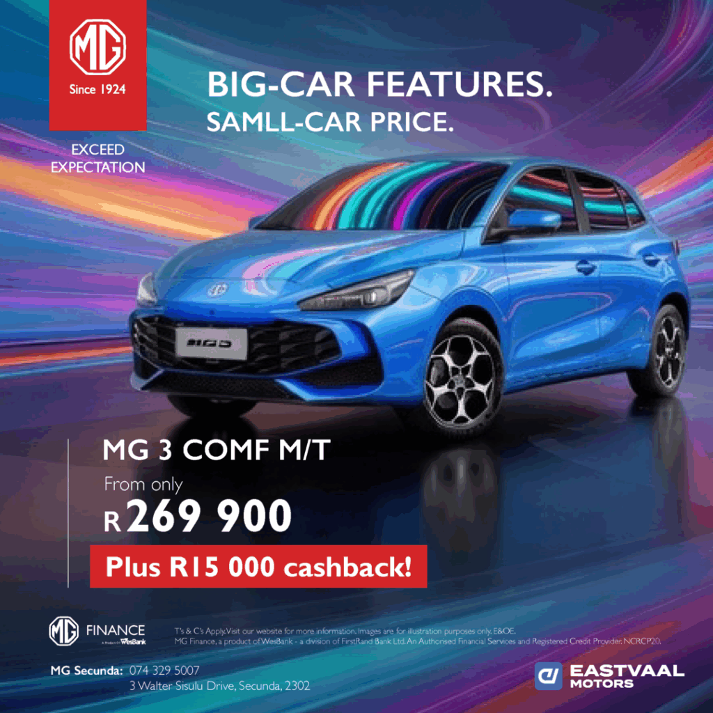 MG 3 Comfort M/T from Eastvaal Motors
