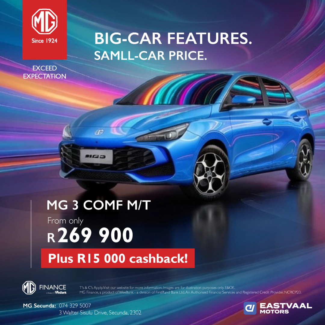 MG 3 Comfort M/T from Eastvaal Secunda MG