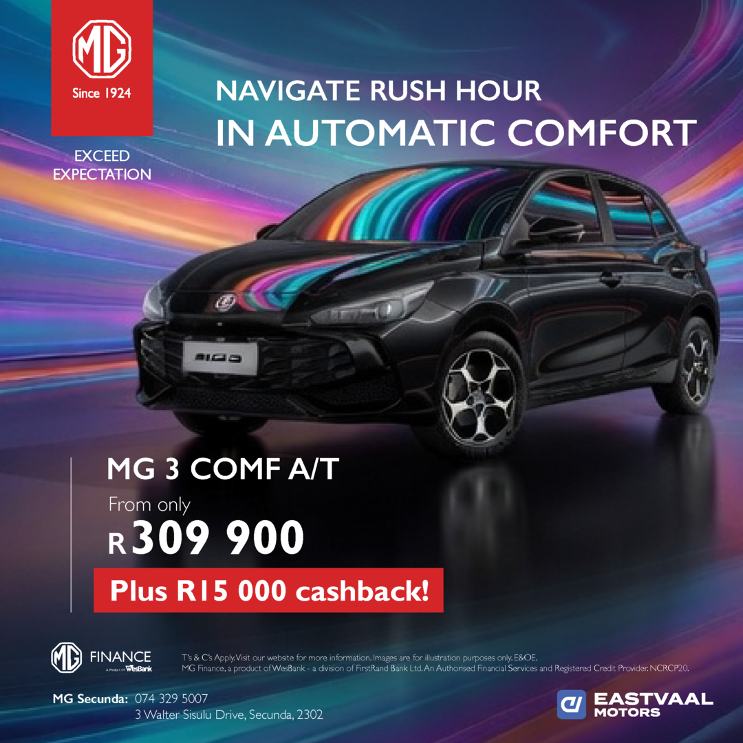MG 3 Comfort A/T from Eastvaal Secunda MG