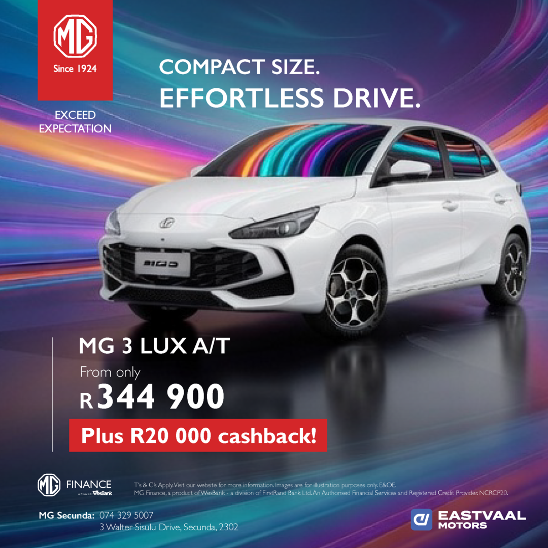 MG 3 Lux A/T from Eastvaal Secunda MG