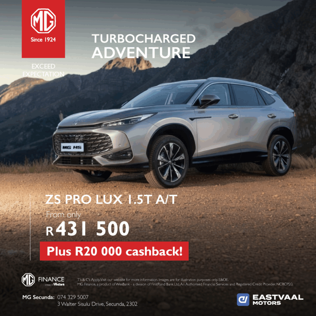 MG ZS PRO LUX 1.5T A/T from Eastvaal Motors