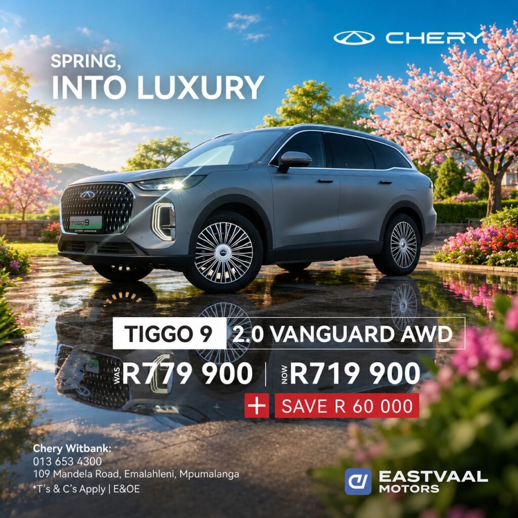 Chery Tiggo 9 2.0 Vanguard AWD from Eastvaal Motors