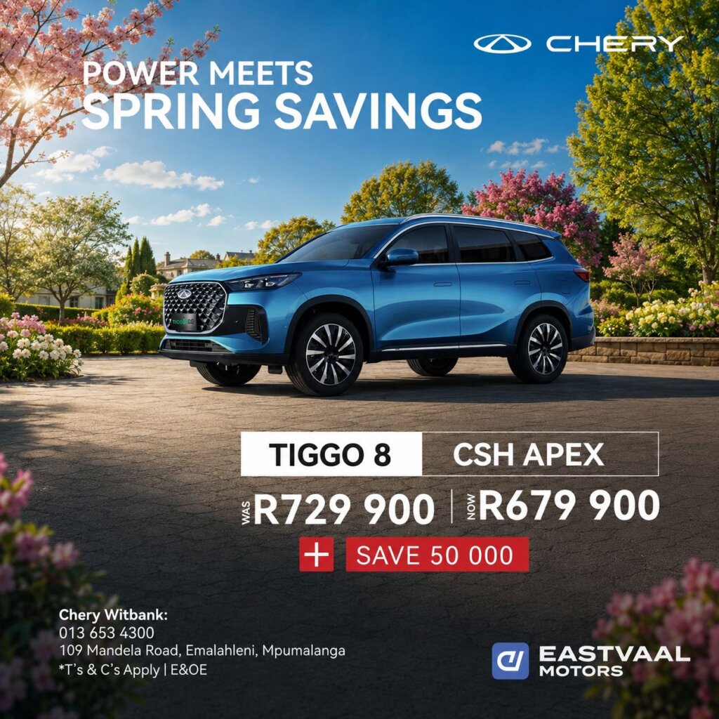 Chery Tiggo 8 CSH Apex from Eastvaal Motors