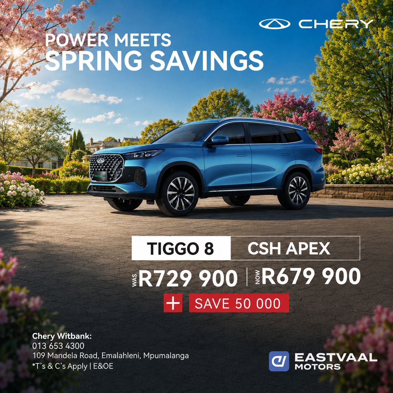 Chery Tiggo 8 CSH Apex from Chery Witbank