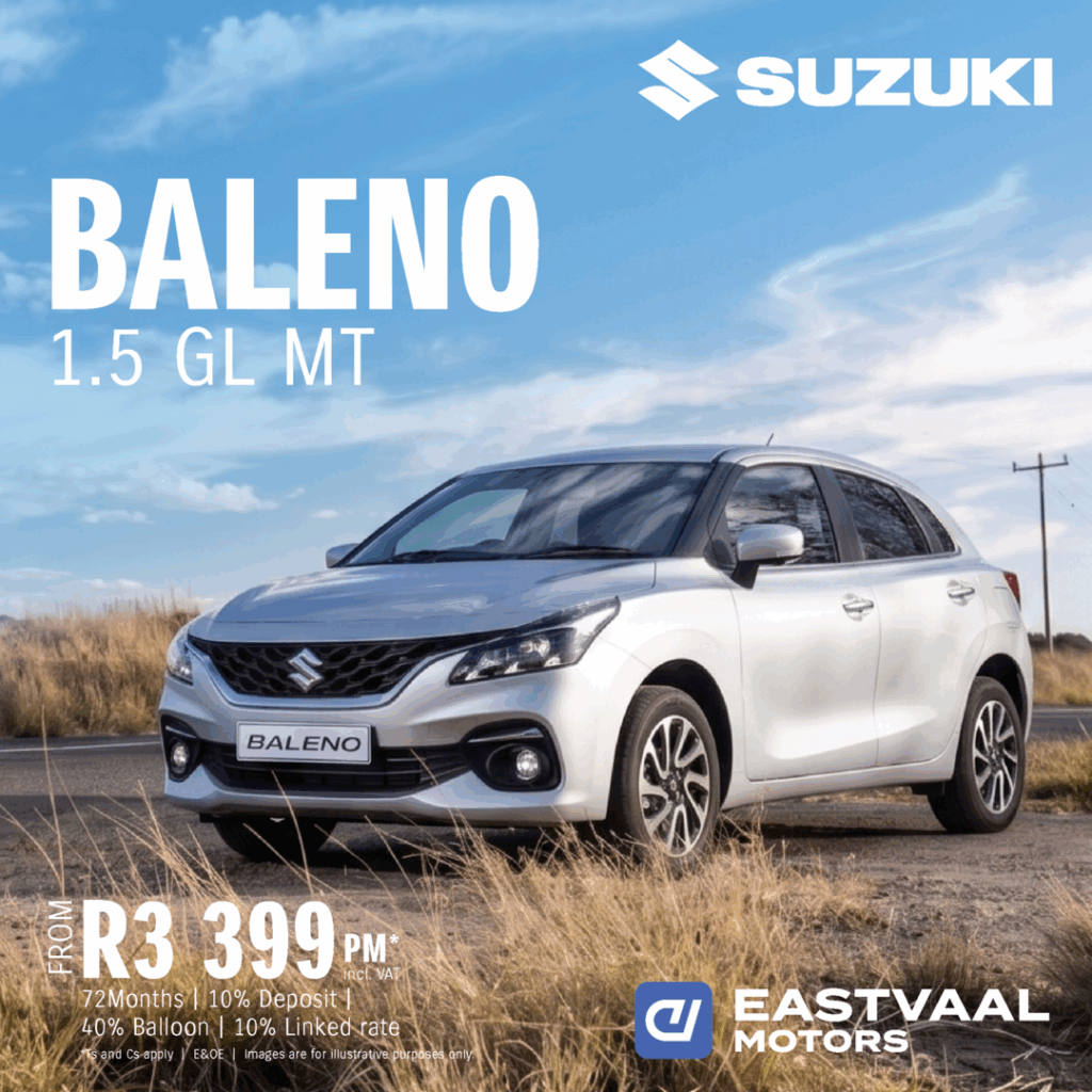 Suzuki Baleno 1.5 GL MT from Eastvaal Motors