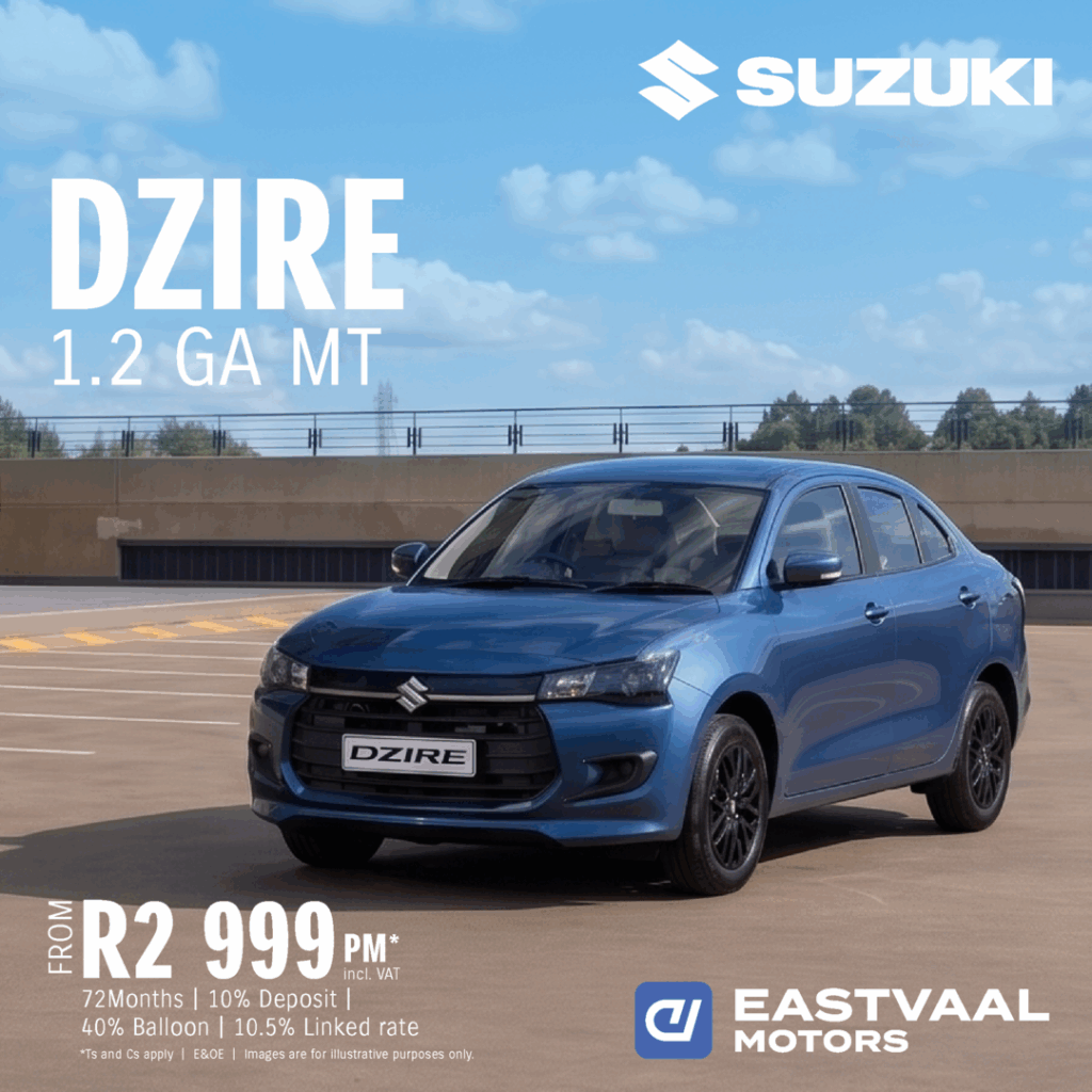 Suzuki DZire 1.2 GA MT from Eastvaal Motors