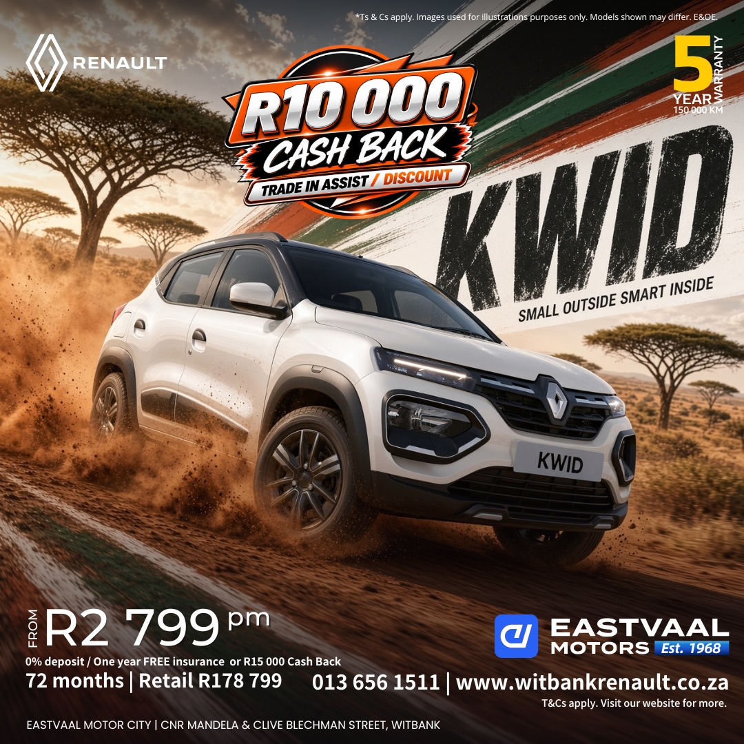 Renault Kwid  Small outside. Smart inside. from Eastvaal Motor City Witbank Renault