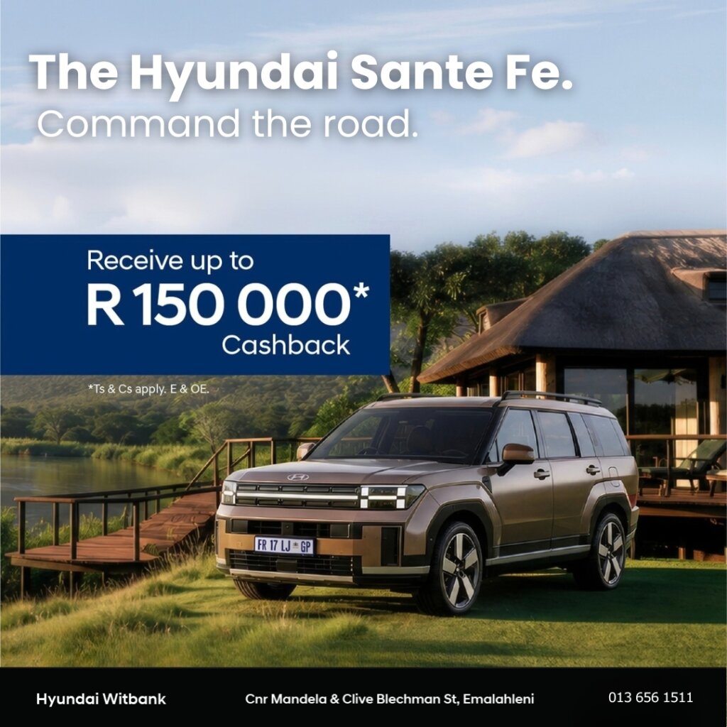 The Hyundai Santa Fe. Command the road. from Eastvaal Motors
