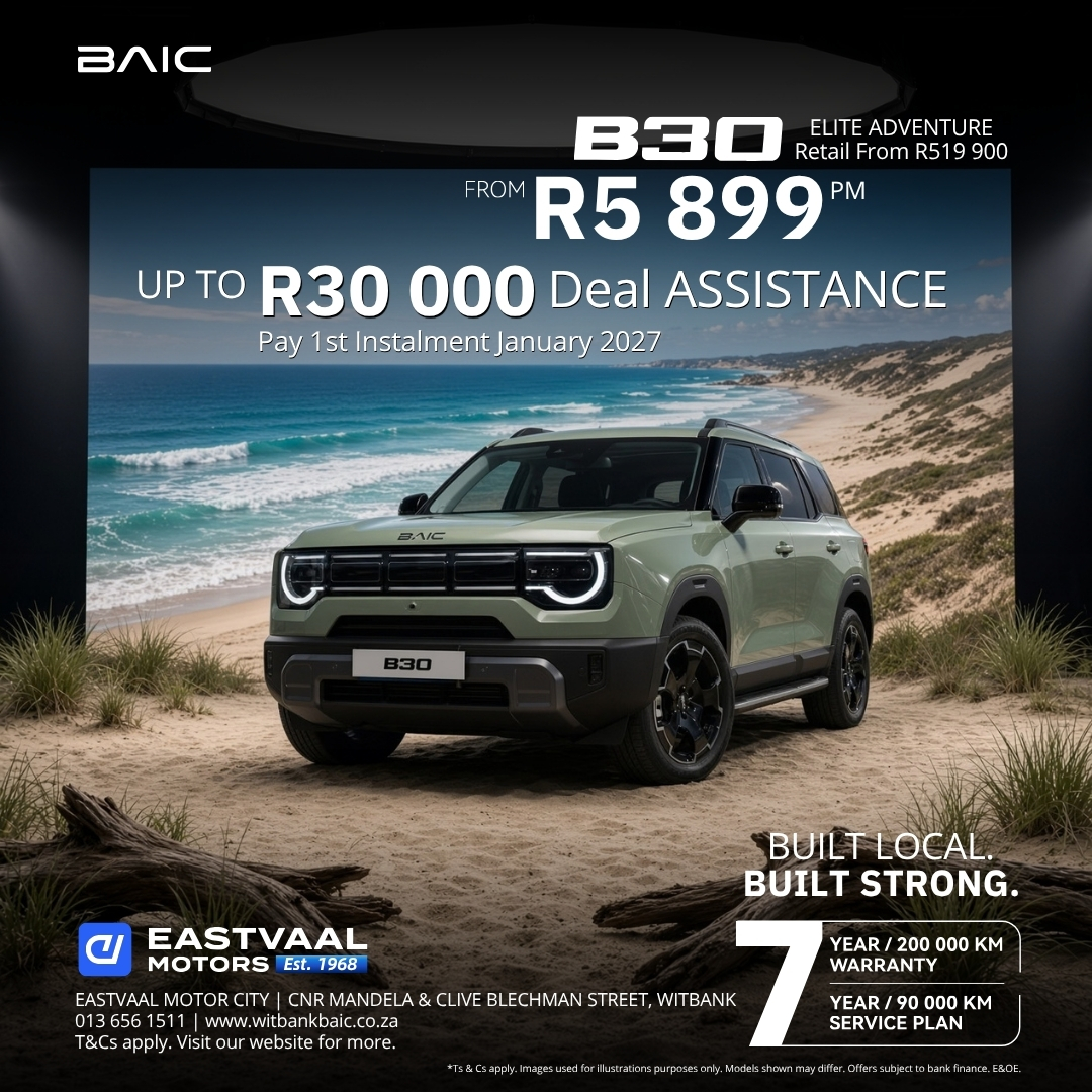 BAIC B30 Elite Adventure Built local. Built strong. from BAIC Witbank