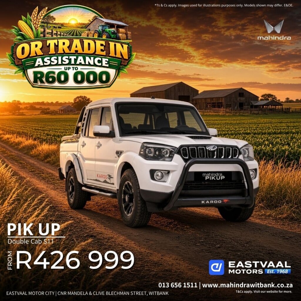 Pik Up Double Cab S11  Farm tough. Weekend ready. from Eastvaal Motors