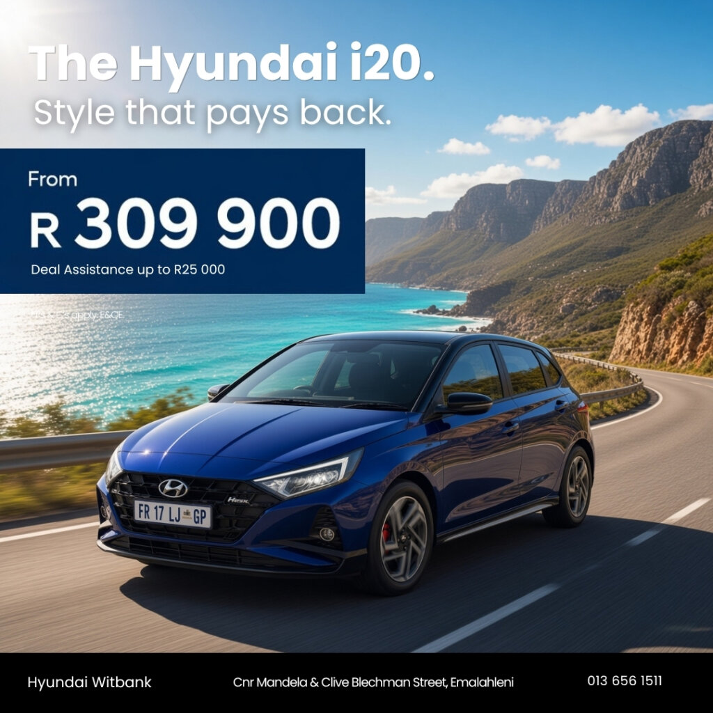 The Hyundai i20. Style that pays back. from Eastvaal Motors