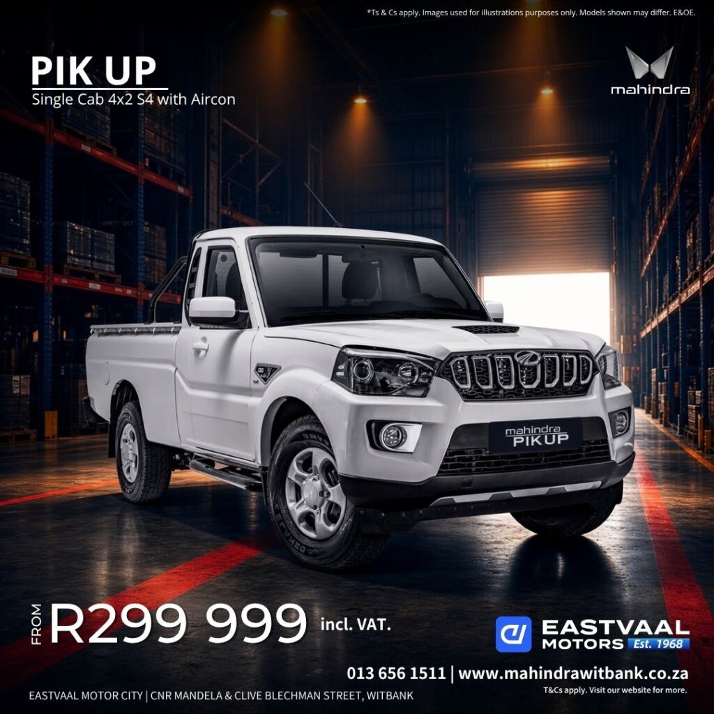 Pik Up Single Cab S4 with Aircon  Simple. Cool. Sorted. from Eastvaal Motors