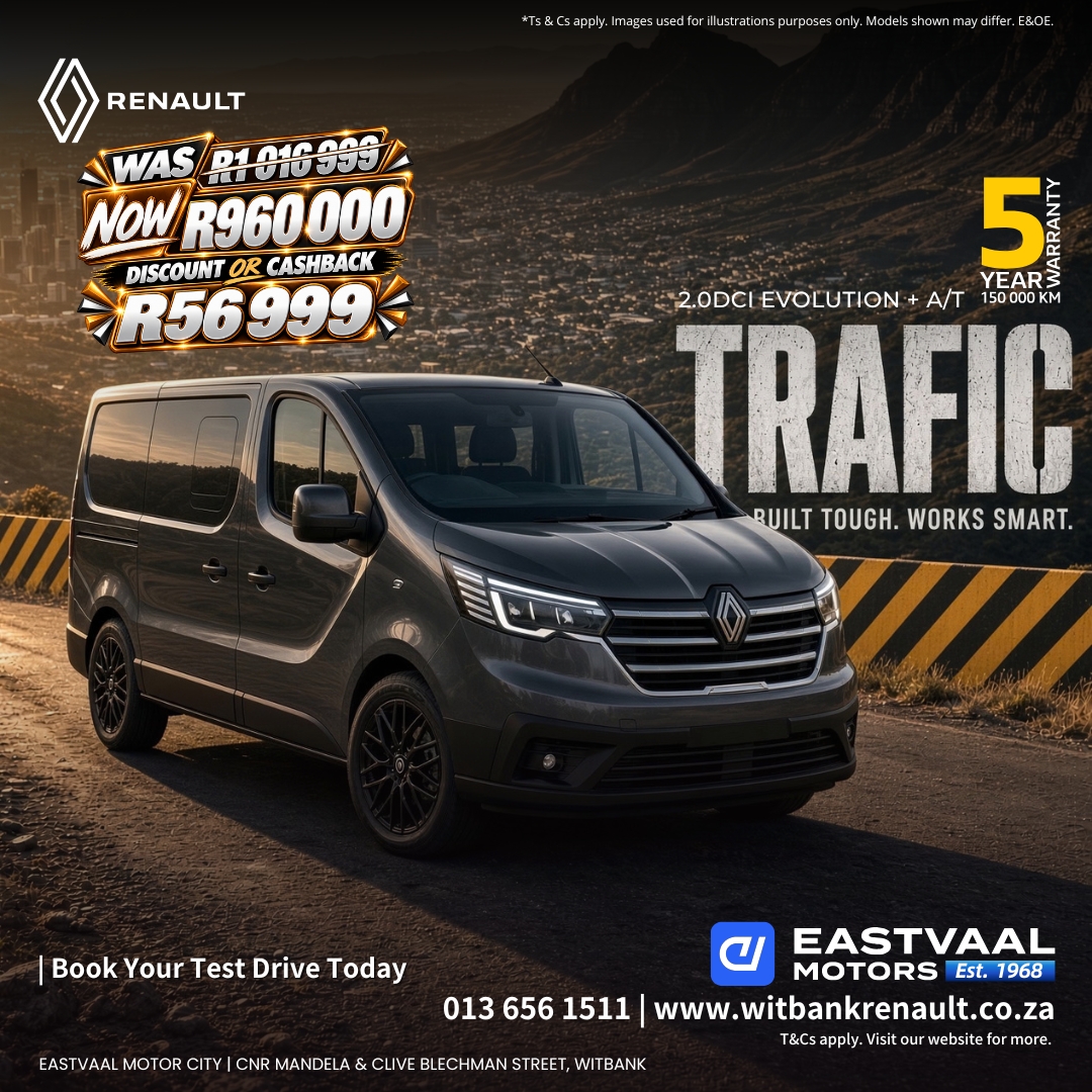 Renault Trafic 2.0 dCi Evolution + Auto from Eastvaal Motor City Witbank Renault