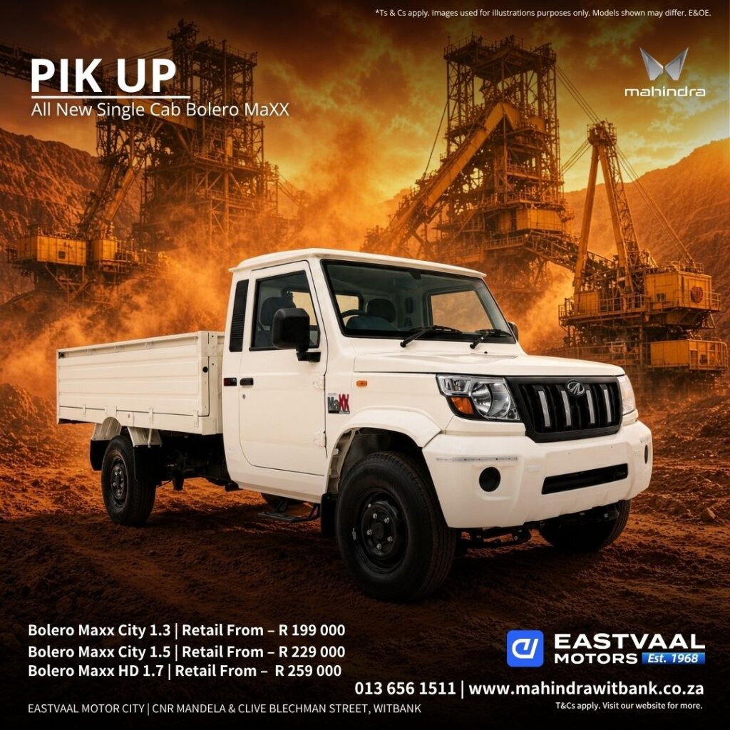 The all-new Bolero MaXX. Built for hard work. from Eastvaal Motors