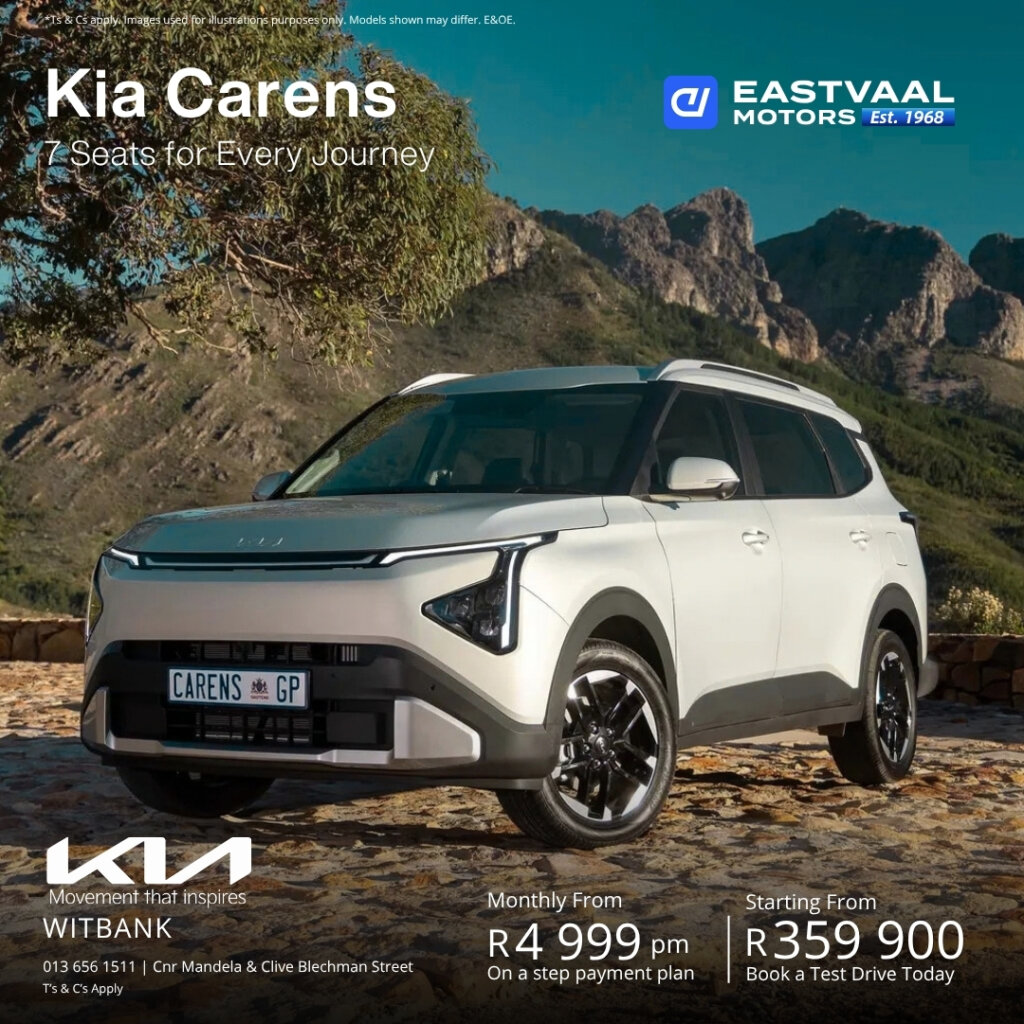 Kia Carens  7 seats for every journey. from Eastvaal Motors