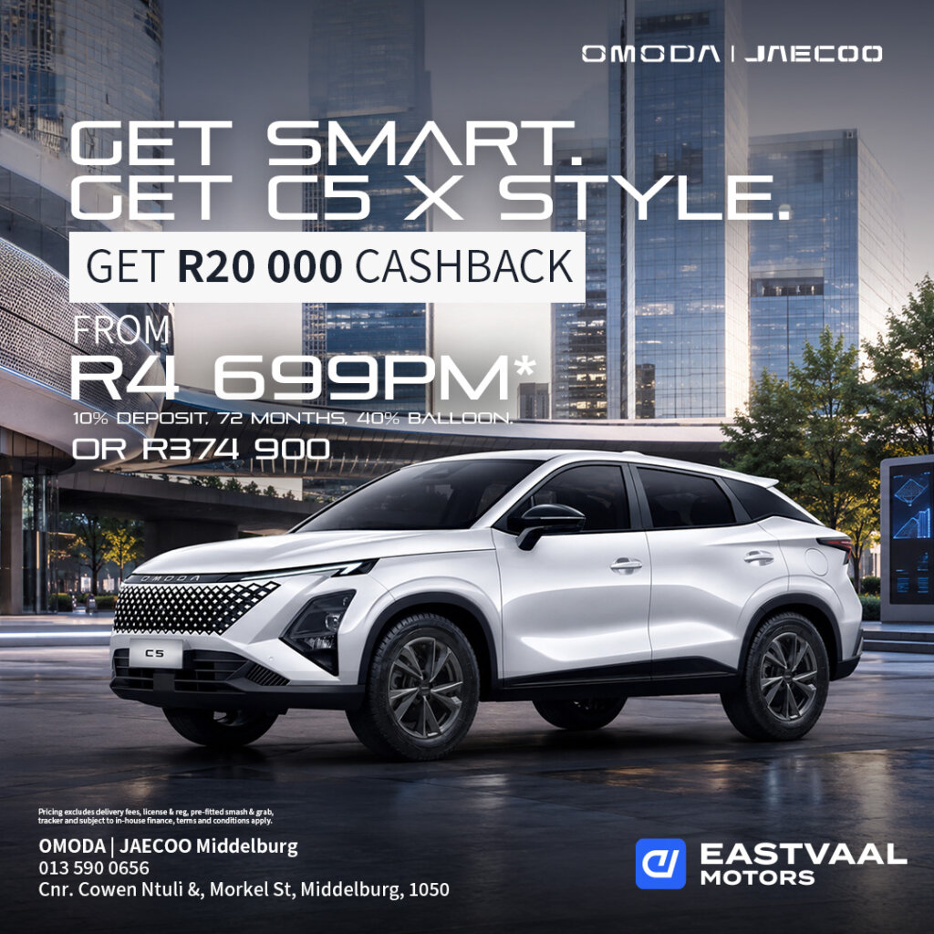 Omoda C5 X style from Eastvaal Motors