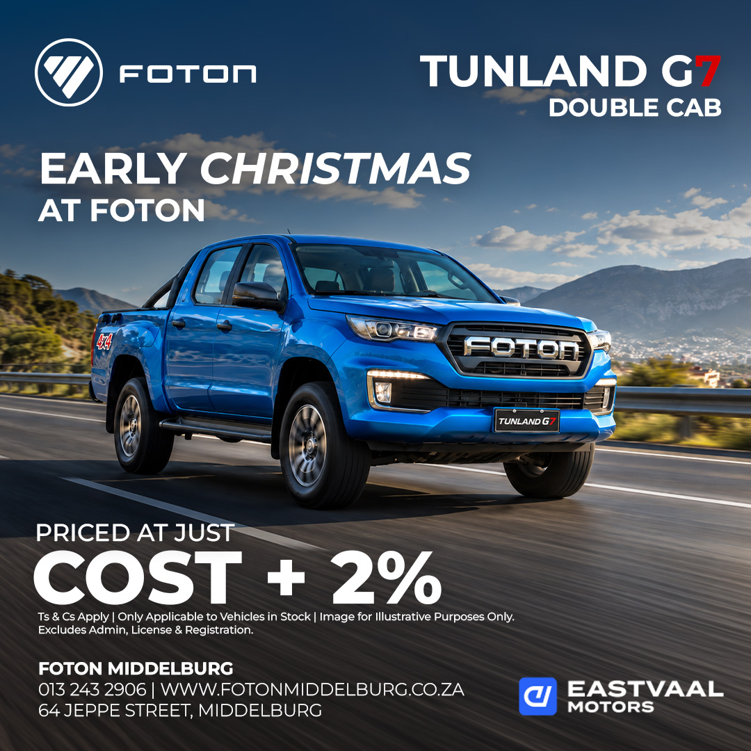Tunland G7 Double Cab from Eastvaal Middelburg Foton