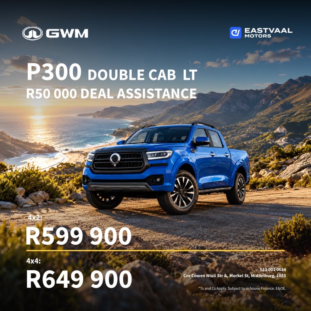 GWM P300 double cab LT from Eastvaal Motors