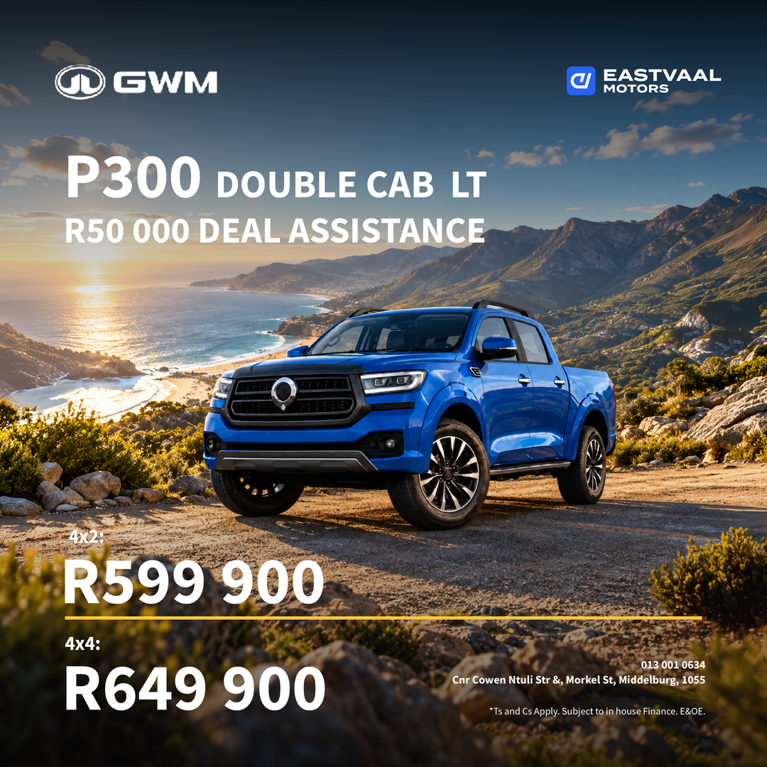 GWM P300 double cab LT from Eastvaal Middelburg GWM