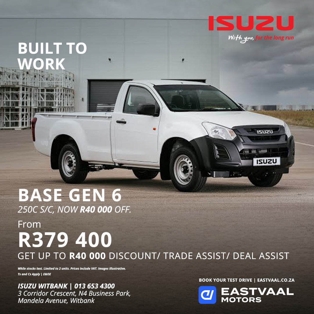 Isuzu D-MAX Base gen 6 250C SC from Köhler Auto Isuzu Witbank