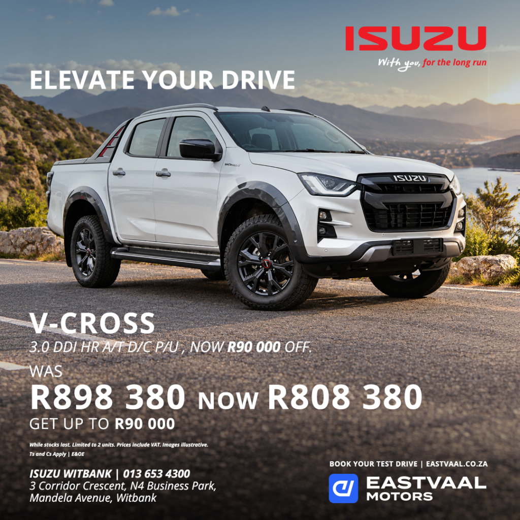 Isuzu D-MAX V-Cross 3.0 DDI HR AT DC PU from Eastvaal Motors