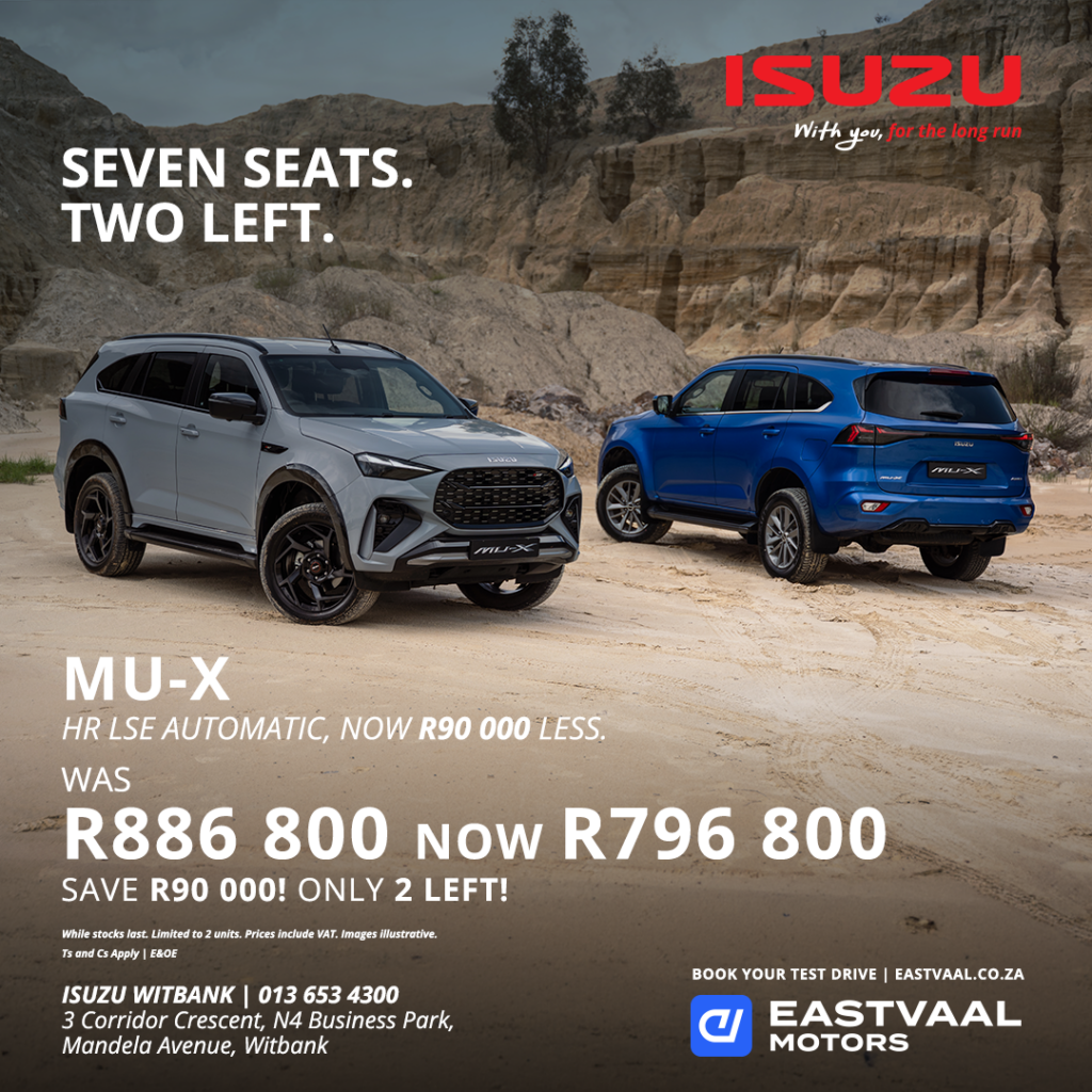 Isuzu MU-X LSE Auto from Eastvaal Motors