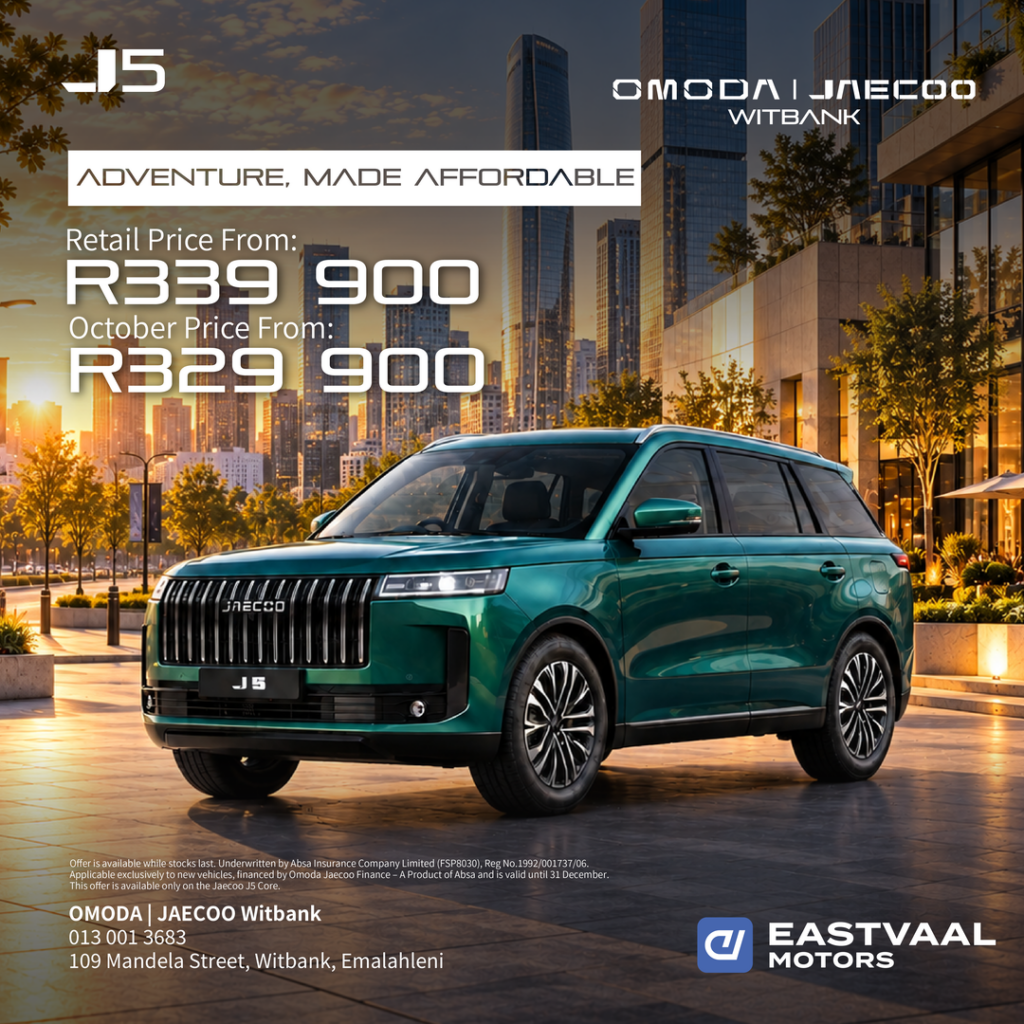 Jaecoo J5 from Eastvaal Motors