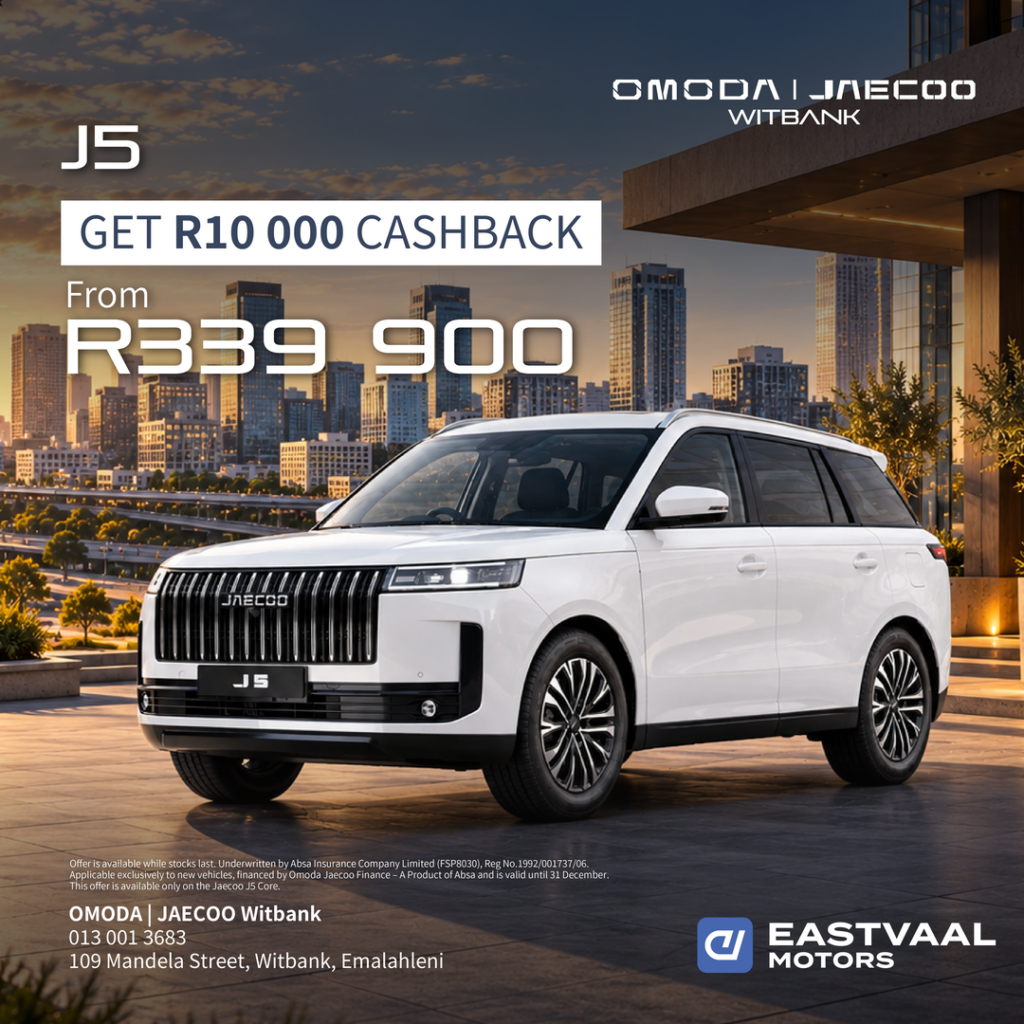 Jaecoo J5 from Eastvaal Motors