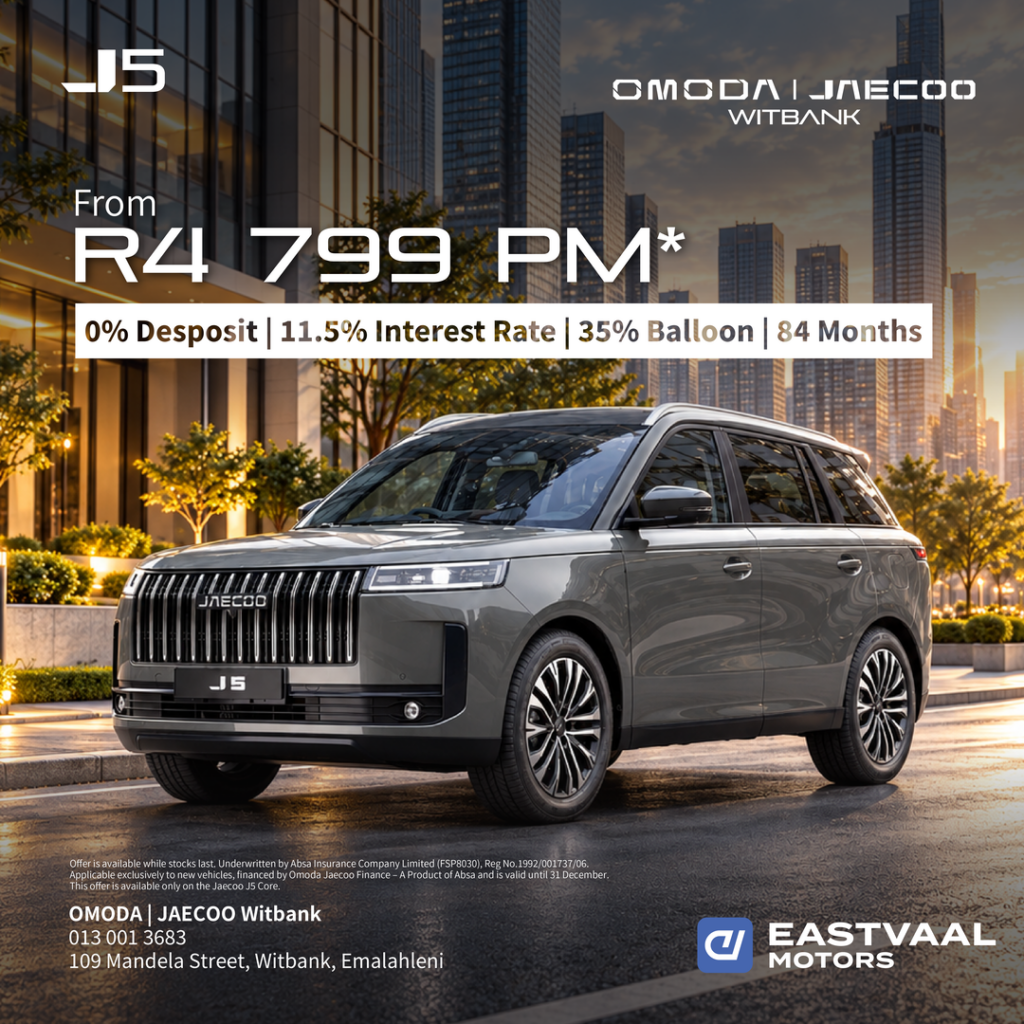 Jaecoo J5 from Eastvaal Motors