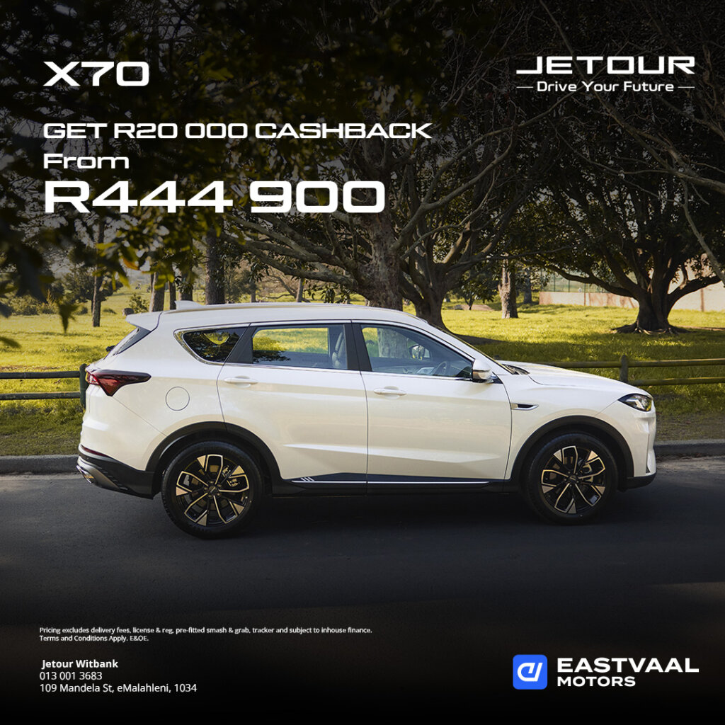 Jetour X70 plus from Eastvaal Motors